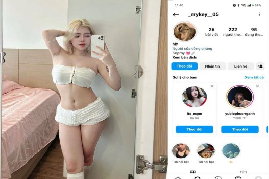 Mykey gái ngoan hiền háng rộng quyến rũ